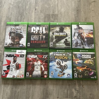 Microsoft Cbox One Game Lot Call Of Duty, NBA, Rocket League, Battlefield