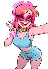 Adesivo anime Miss Heed Waifu resistente alle intemperie 6" decalcomania auto