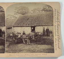 Denis O'Shaughnessy's Home County Tipperary Ireland Vintage Stereoview Card