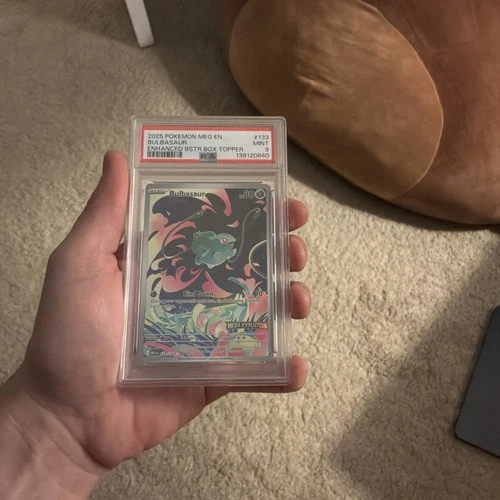 PSA 9 Bulbasaur 133/132 Mega Evolutions promo Stamped Pokemon