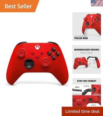 Wireless Gaming Controller 2025 - Pulse Red with Share Button & 40h Battery