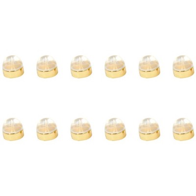 12 Pcs Ohrsteckerverschlüsse Ohrringrücken -Rückenbeläge Ohrring-Stützrücken