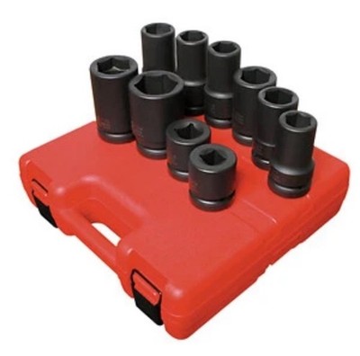 Sunex 1 In. Drive Sae & Metric Heavy Duty Wheel Impact Socket 10 Pc. 5690A
