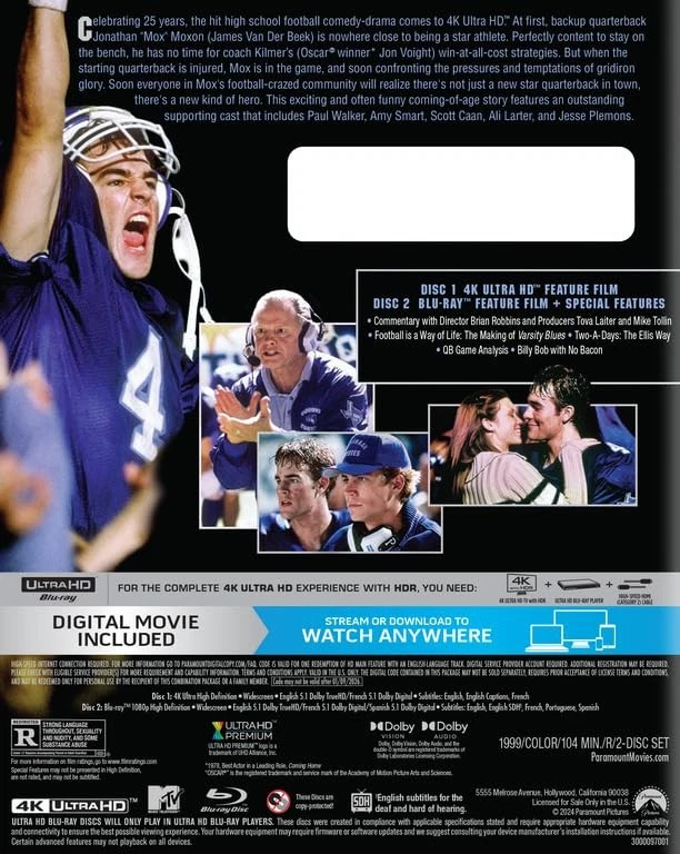Varsity Blues [4K UHD} (4K UHD Blu-ray) (US IMPORT) - Image 2 of 4