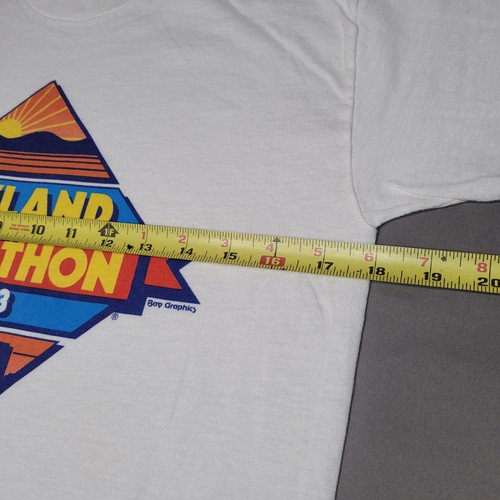 Vintage Oakland Half Marathon Shirt Mens Medium Running Race Bay 1983 80s - Picture 13 of 15