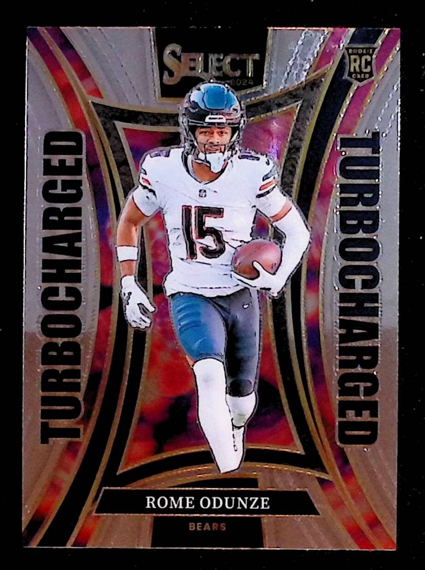 Rome Odunze 2024 Panini Select Turbocharged #22 RC Bears