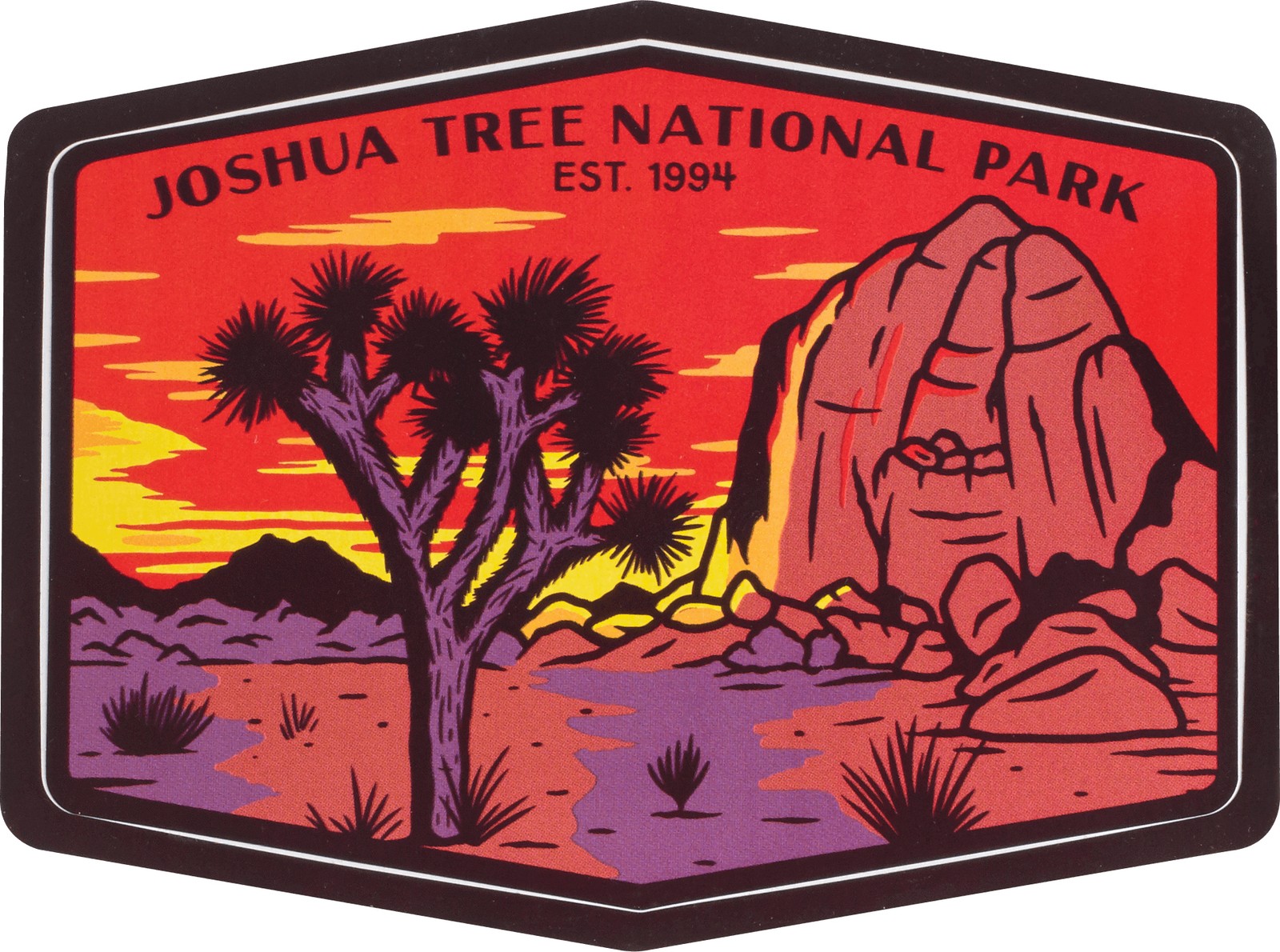 Наклейки на Национальный парк Сендеро и дерево Джошуа - Прочная виниловая наклейка на открытом воздухе 3190₽