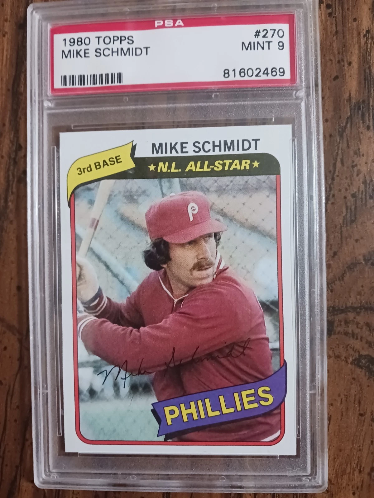 Deal for 1980 Mike Schmidt #270 Topps PSA 9 Mint