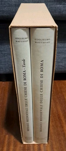 Livre 'Mosaici Medievali Delle Chiese Di Roma' Par Guglielmo Matthiae - 2 Volumes - Bon état