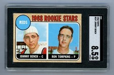 1968 Topps #247 Reds Rookies w/Johnny Bench SGC 8.5 NM/MT+ **BCX-2491862**