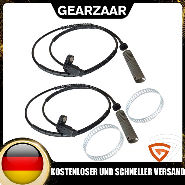 2X ABS Ring + Sensor DrehzahlfÜHler Hinten FÜR BMW 1ER E81 E82 E87 3ER E90 E91-image