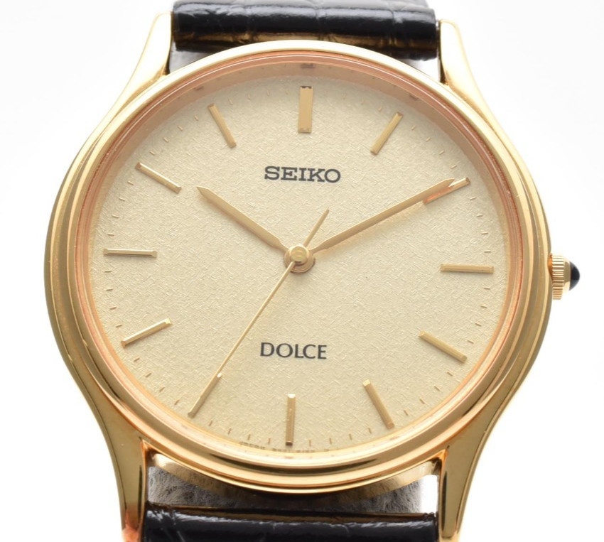 / Gold Seiko Watch 2001 Near Mint Quartz Dial Vintage 8J41-6100 Men's Dolce - VintageWatches.PK / Gold Seiko Watch 2001 Near Mint Quartz Dial Vintage 8J41-6100 Men's Dolce - vintagewatches.pk