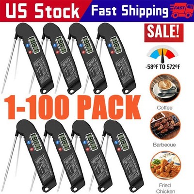 Instant Read Digital Meat Thermometer BBQ Grill Smoker For Kitchen Food Cooking