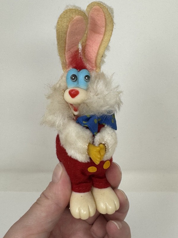 Vintage  Who Framed Roger Rabbit Plush Disney Pencil Hugger Gripper Grabber