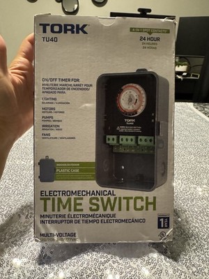 TORK TU40 Indoor/Outdoor 40-Amp Universal Multi-Volt  24-Hour  Appliance Timer