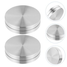 2 Piezas Rodamientos Giratorios para Mesa de Aleación de Aluminio Bases para Soporte para Pasteles