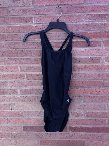 Speedo Women's Swimsuit One Piece Prolt Super Pro Solid Adult Sz 10/36 Black
