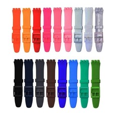 Wrist Watch Band Strap For Swatch 16mm 17mm 19mm 20mm Rubber Silicone Watchband