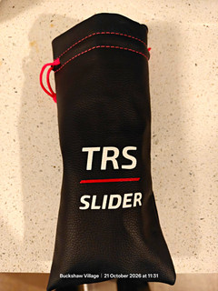 TRS Slider Adjustable Golf Swing Trainer Adult Swing Practice Black/Red Small