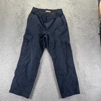 5.11 Tactical Pant Mens 32x30 Blue Polyester Cargo Straight Leg Ripstop Workwear