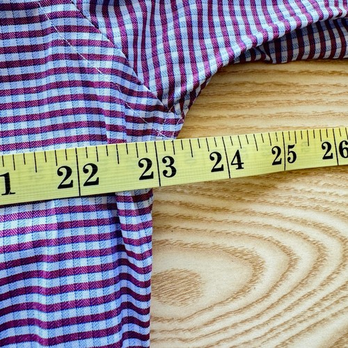 Tommy Hilfiger Medium Shirt Mens Purple 23" Pit-to-Pit Athletic Fit 16.5" Collar - Picture 6 of 11