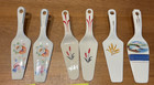 SET OF 6 Vtg Pottery Pie Cake Server 9" Ceramic Harker-Universal-Unknpwn — photo 1