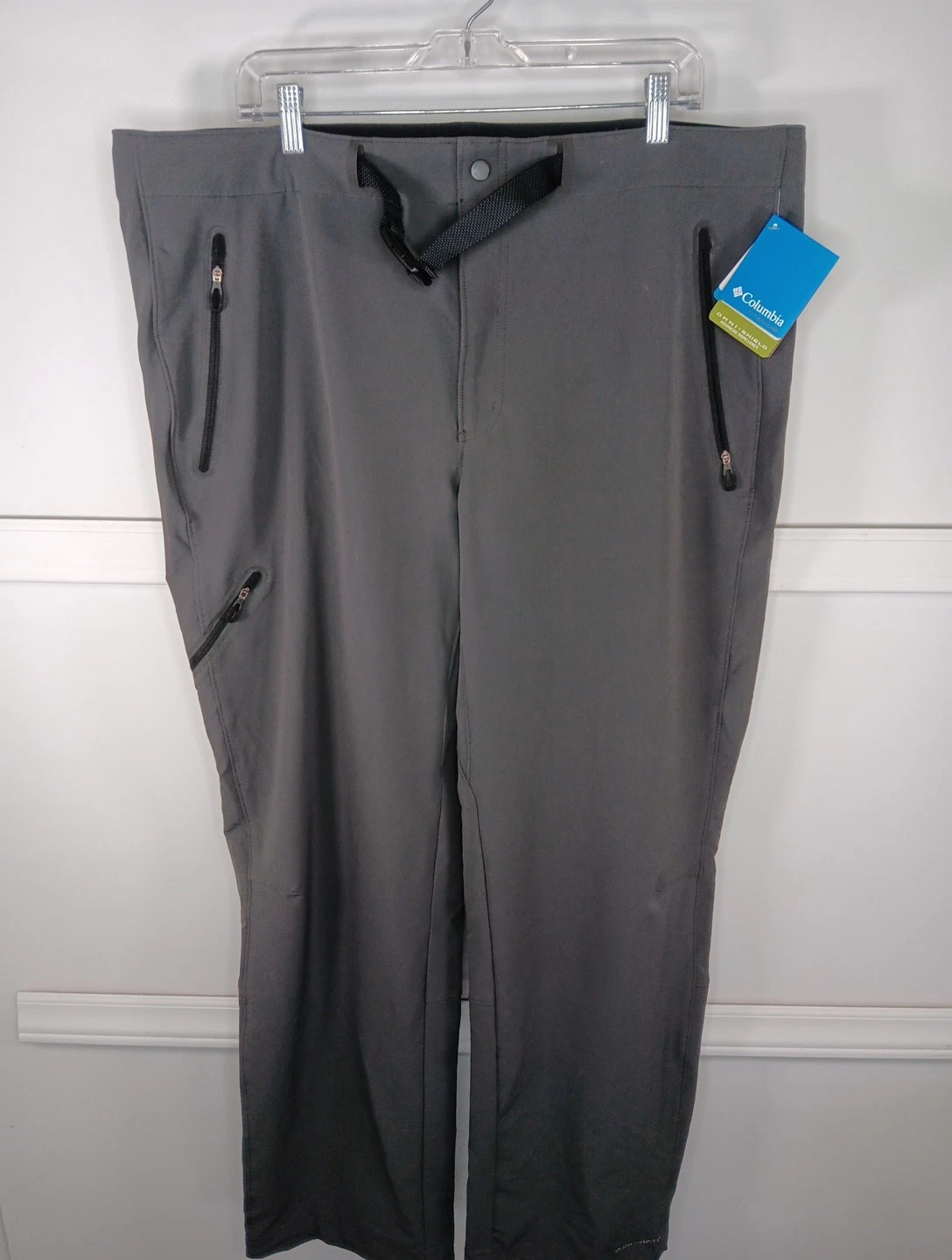 NWT Columbia Titanium Head Wall Mens Pants 40X32 Gray Omni-Shield UPF 50+