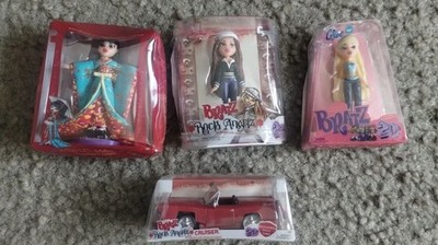MGA Bratz Mini Fashion Dolls lot of 4 bratz of the world, cloe,rock angels NEW