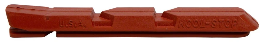 Almohadillas de freno en V Kool-Stop Salmon con compuesto de ranura de agua amigable con el borde para estilo Foto 3 de 3