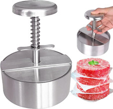 Prensa para hamburguesas de acero inox parrilla plancha plana para carne