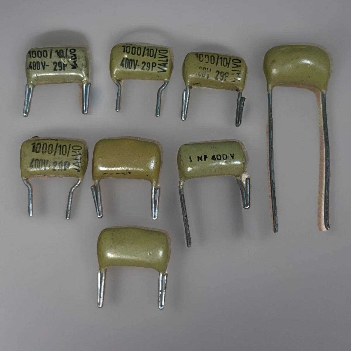 Condensatore Mullard Mustard 0,068uF 68nF 400V Assiale, Nuovo, Testato, Made In UK