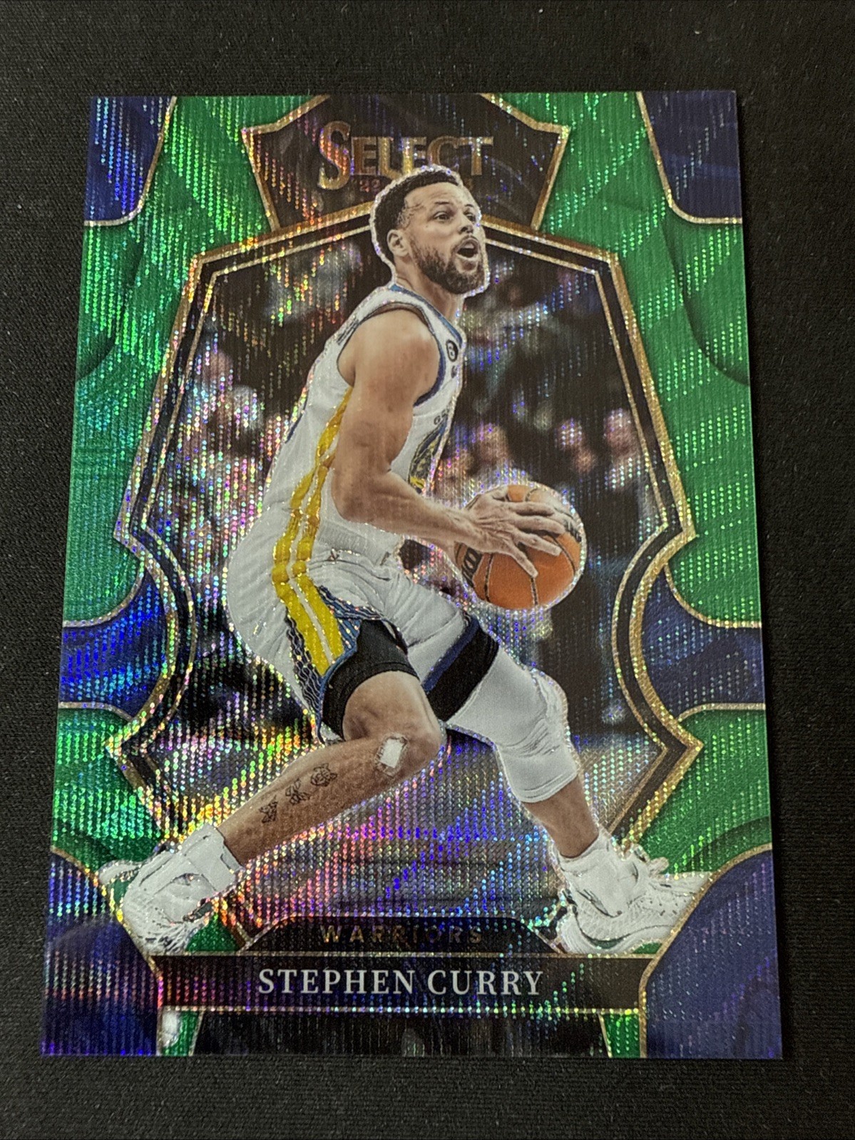 2022-23 Panini Select - Premier Level Stephen Curry #127 Green Wave 05/50 SP