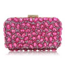 Clutch Purses For Women Crystal Clutches Evening Bags Gemstone Clutch Purse F...