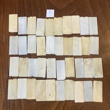 Lot Of 40 1900-1910 Piano Key Top Parts Inlay Miniature Portrait Antique Repair