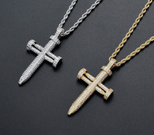 Cross necklace, cross pendant, gold cross pendant