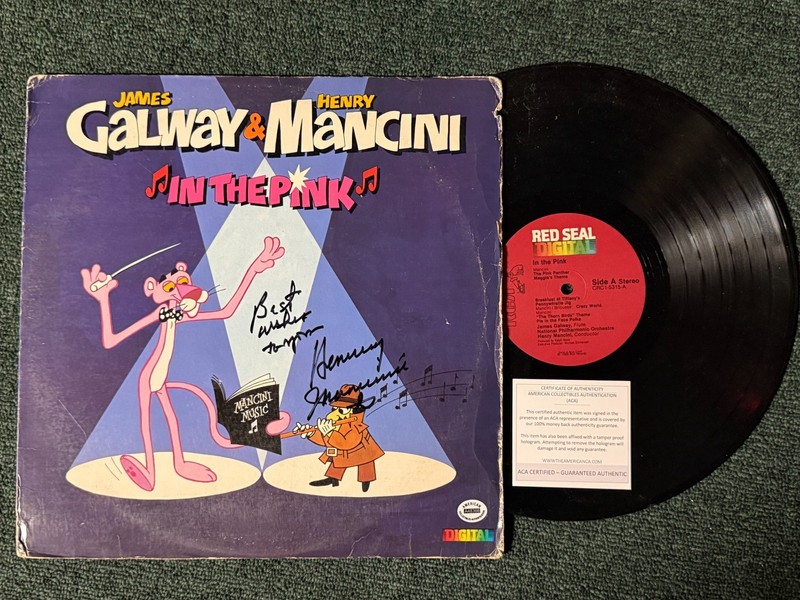 Calaway & Mancini "In The Pink" Album SIGNED by Henry Mancini w/COA
