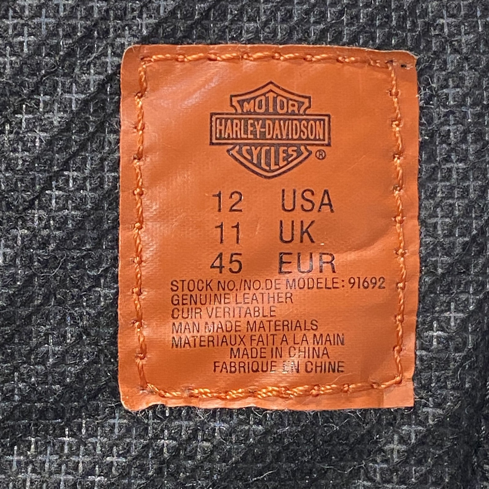 Harley-Davidson Black Solid Biker/Motorcycle Boot… - image 6