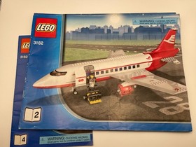 LEGO City 3182 Airport Set with Airplane, Tower, Airport, Luggage, 4 Minifigures