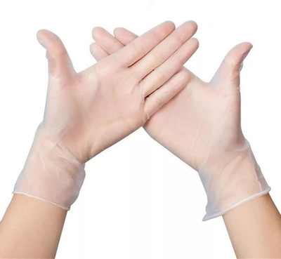 Klare Vinyl Einweghandschuhe Latex puderfrei medizinische Handschuhe Pack S/M/L/XL