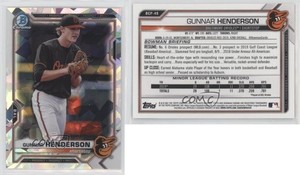 2021 Bowman Chrome Prospects Atomic Refractor Gunnar Henderson #BCP-49