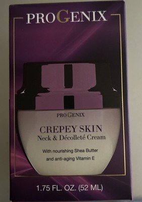 Pro Genix   CREPEY SKIN Neck & Decollete CREAM Vitamin E  ~ 1.75 oz NEW IN BOX