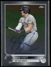 Luke Voit 2022 Topps Chrome - Chrome Veteran Autographs Yankees #CVA-LV