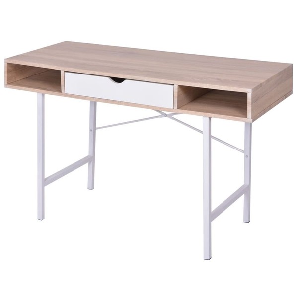 Schreibtisch Mit 1 Schublade Computertisch Arbeitstisch BüRotisch Vidaxl-image