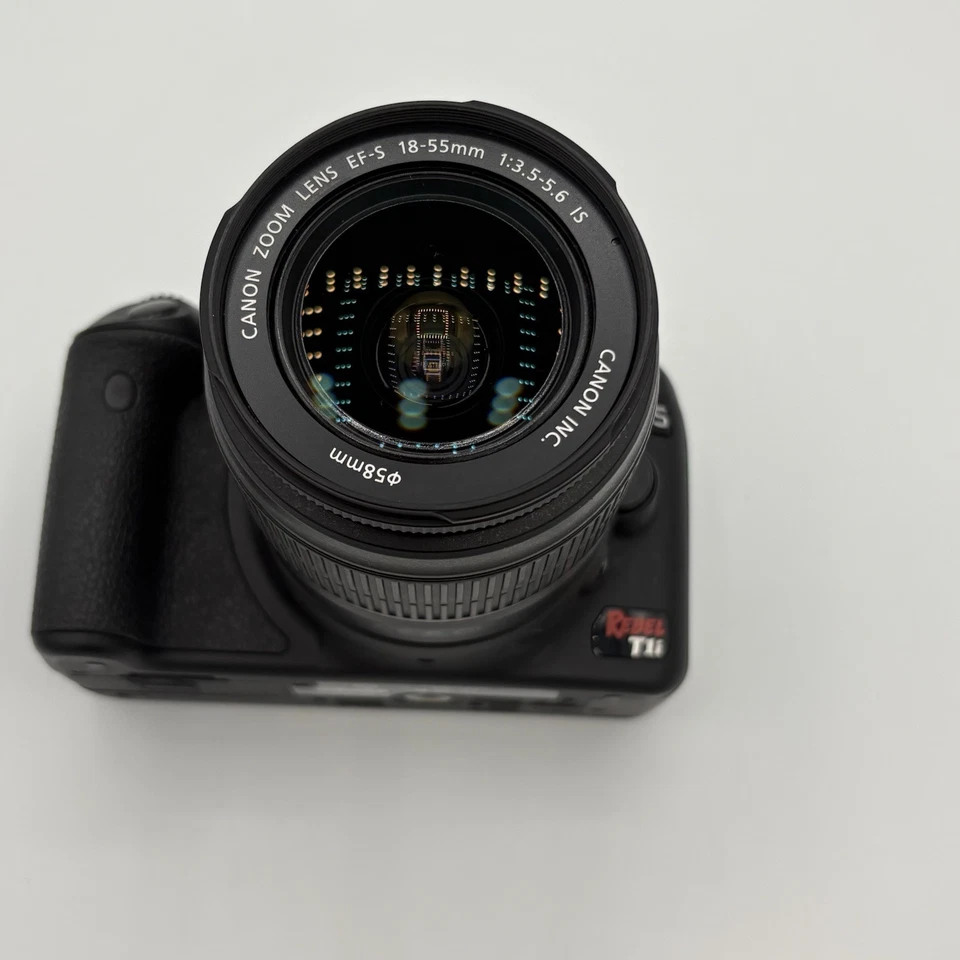 Cámara digital Canon EOS Rebel T1i SLR 15,1 M con lente EF-S 18-55 mm Foto 3 de 4