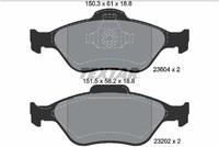 Bremsscheiben-BremsbeläGe-Kit Textar 2360406 FüR Oe 1101462 - 1101463 - 1101464