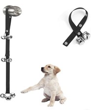 New Upgraded Puppy Bells Dog Doorbells for Potty Training, Pack of 1, Black
