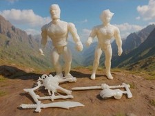 Thundercats MUMM-RA and LION-O Ultra Rare 80's Latin American Action Figures