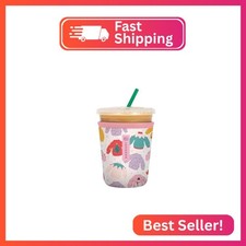 Sok It JavaSok Iced Coffee Cold Soda Insulated Neoprene Cup Sleeve Cozy Knits