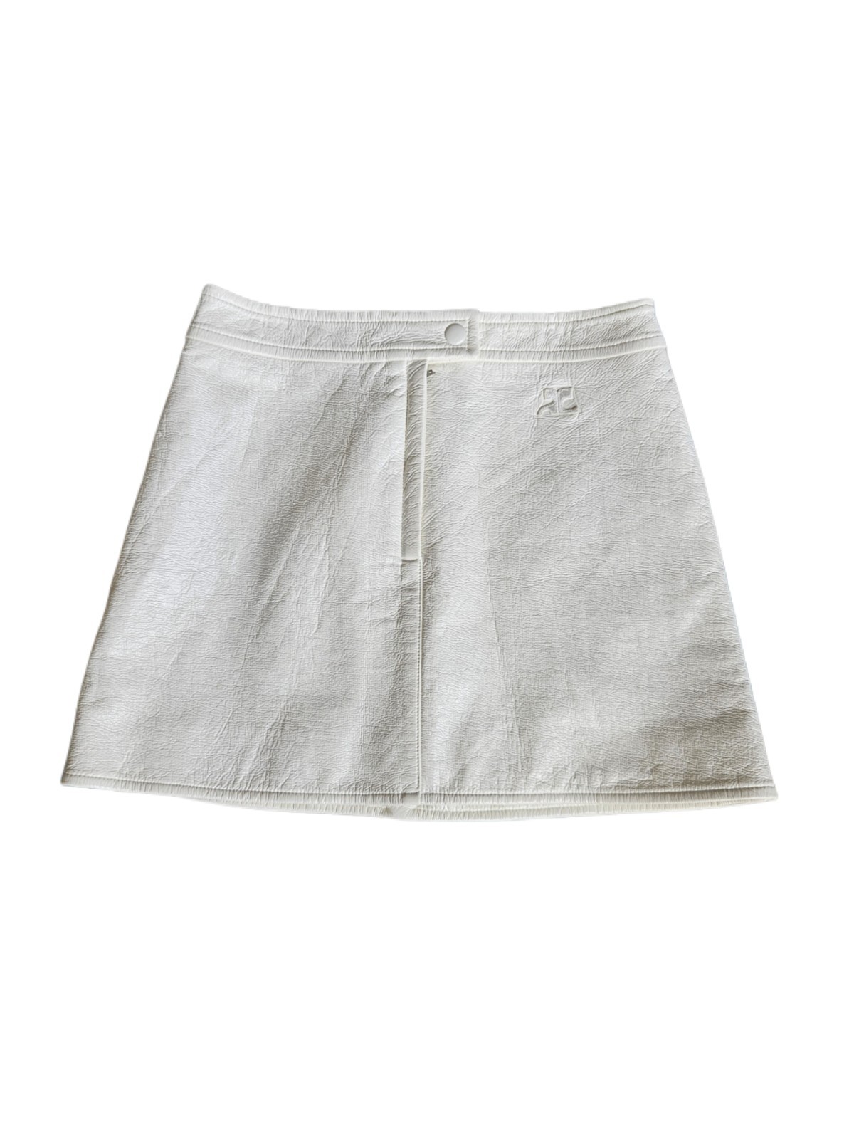 Courrèges White A-line Mini Woman Skirt