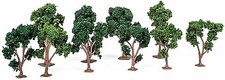 JTT Green Deciduous Trees 2 - 3 inch - Model Railroad Tree Scenery
